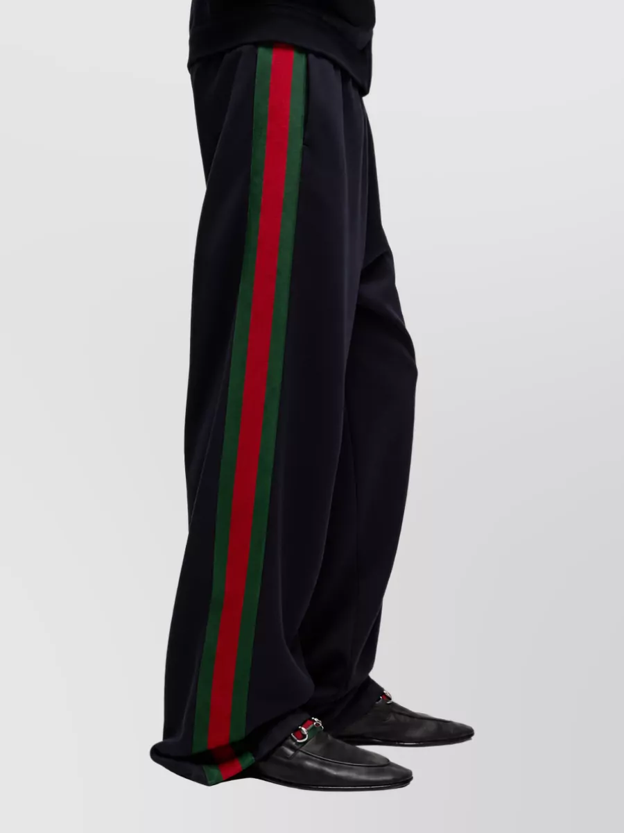 Gucci Silk Wide-Leg Trousers