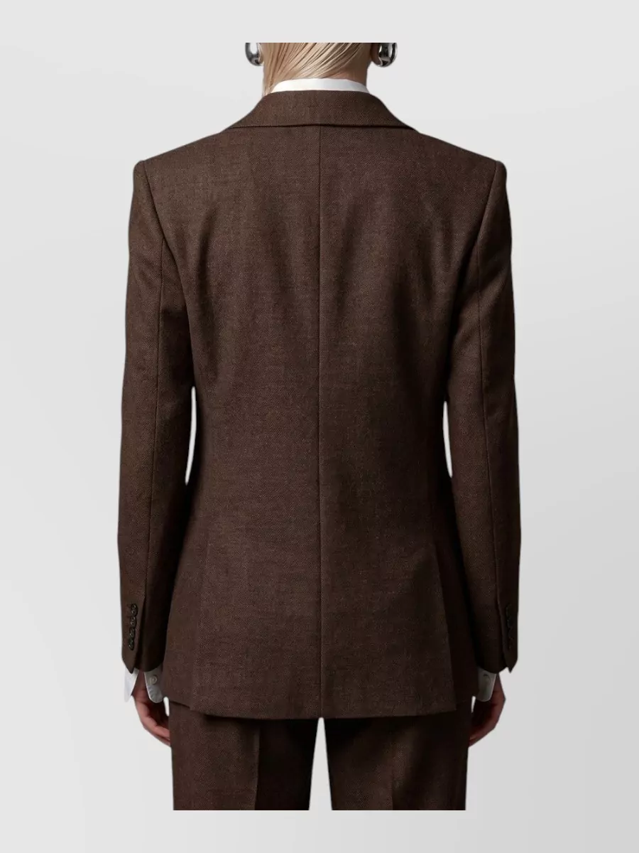 Max Mara Virgin Wool Double-Breasted Suit Jacket