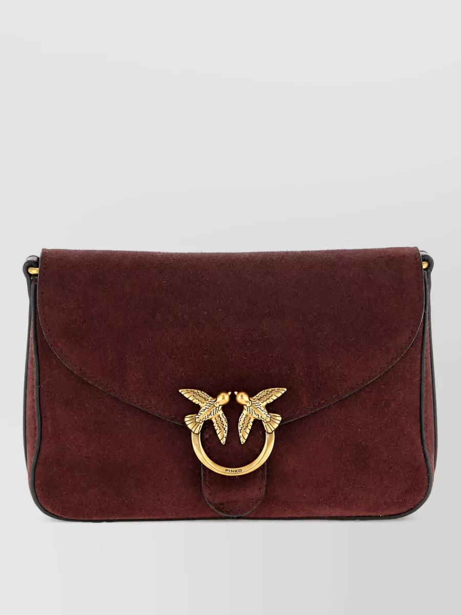 Pinko love bag mini leather clutch bag