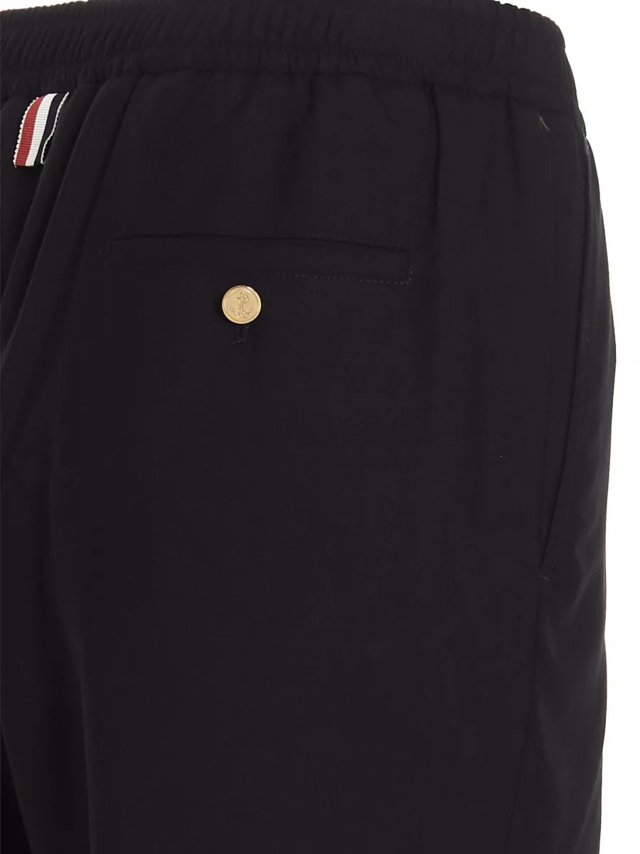 Thom Browne Stripe Detail Trousers Four Bar Design