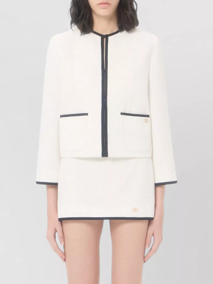 Valentino Cotton Tweed Jacket