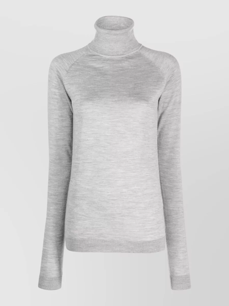 Armarium wool silk cashmere ribbed high neck jumper