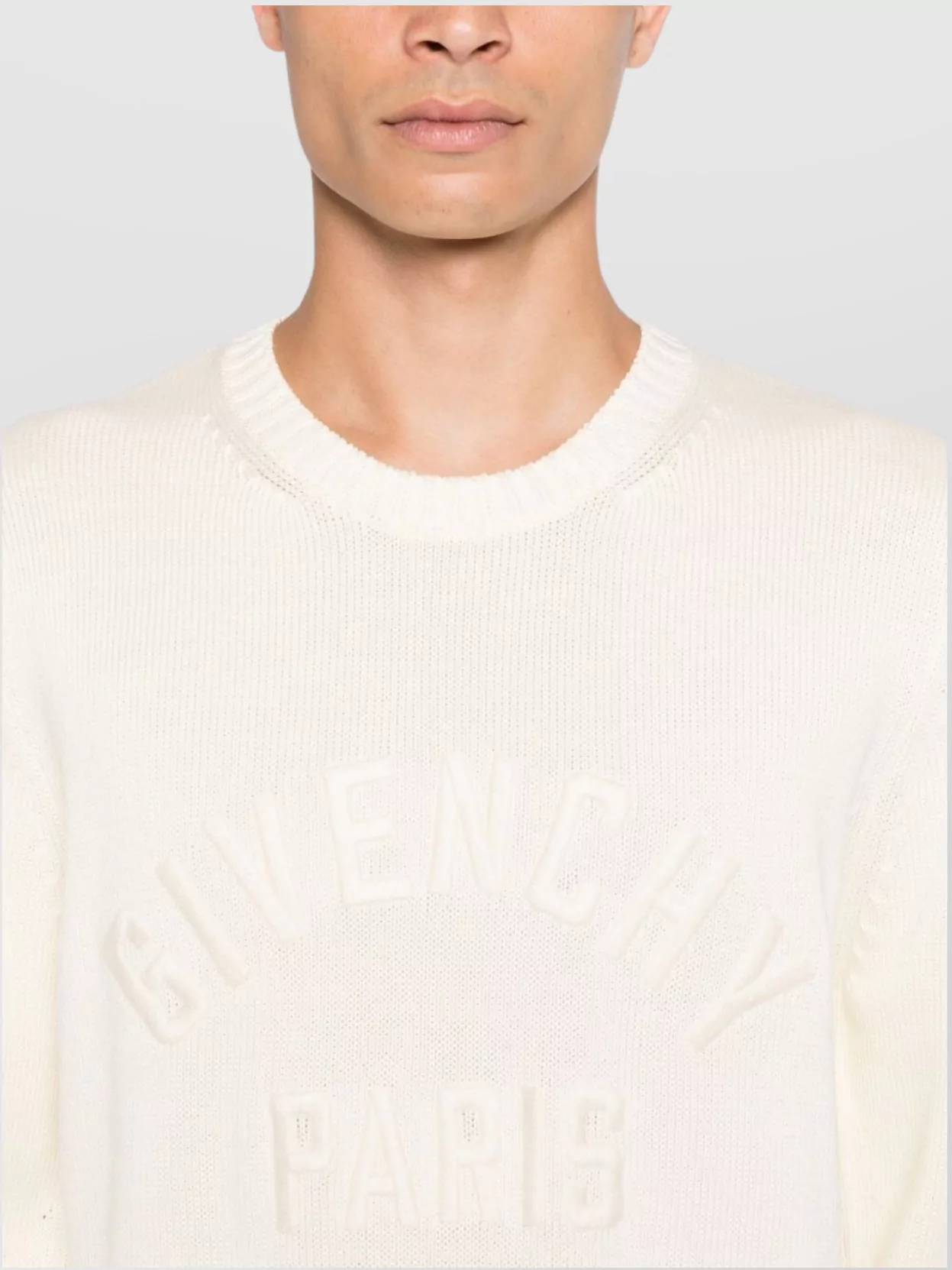 Givenchy Ribbed Crewneck Sweater With Long Sleeves
