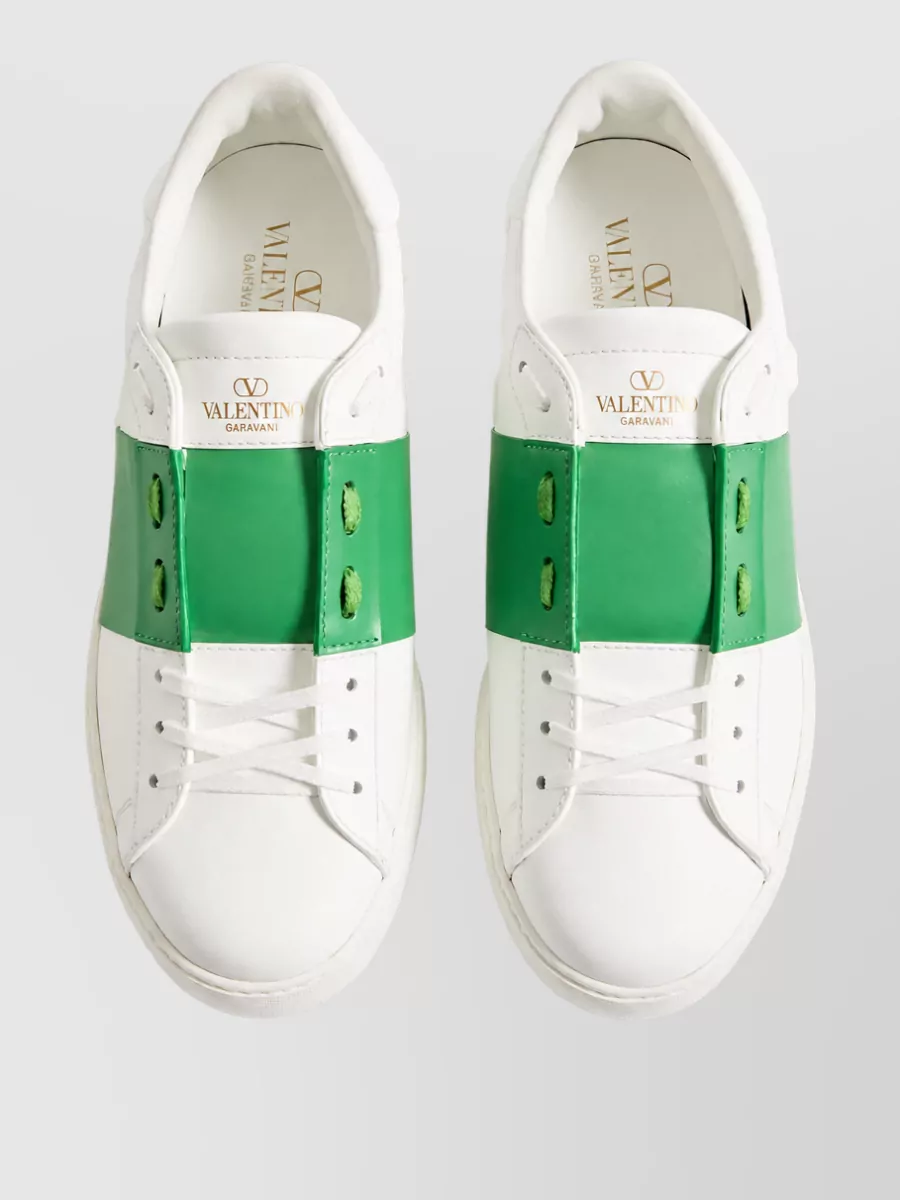 Valentino Leather Low-Top Sneakers