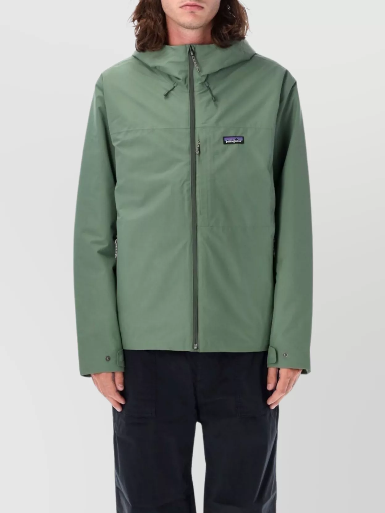 Patagonia Shadow Wind Jacket Hood In Green