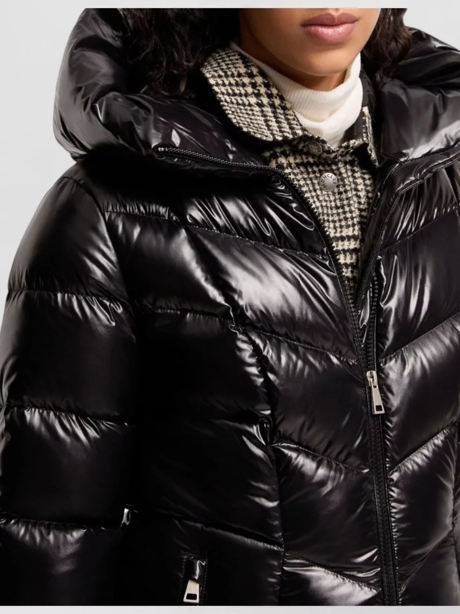 Moncler Down Hooded Mid-Length Slim-Fit Puffer Jacket