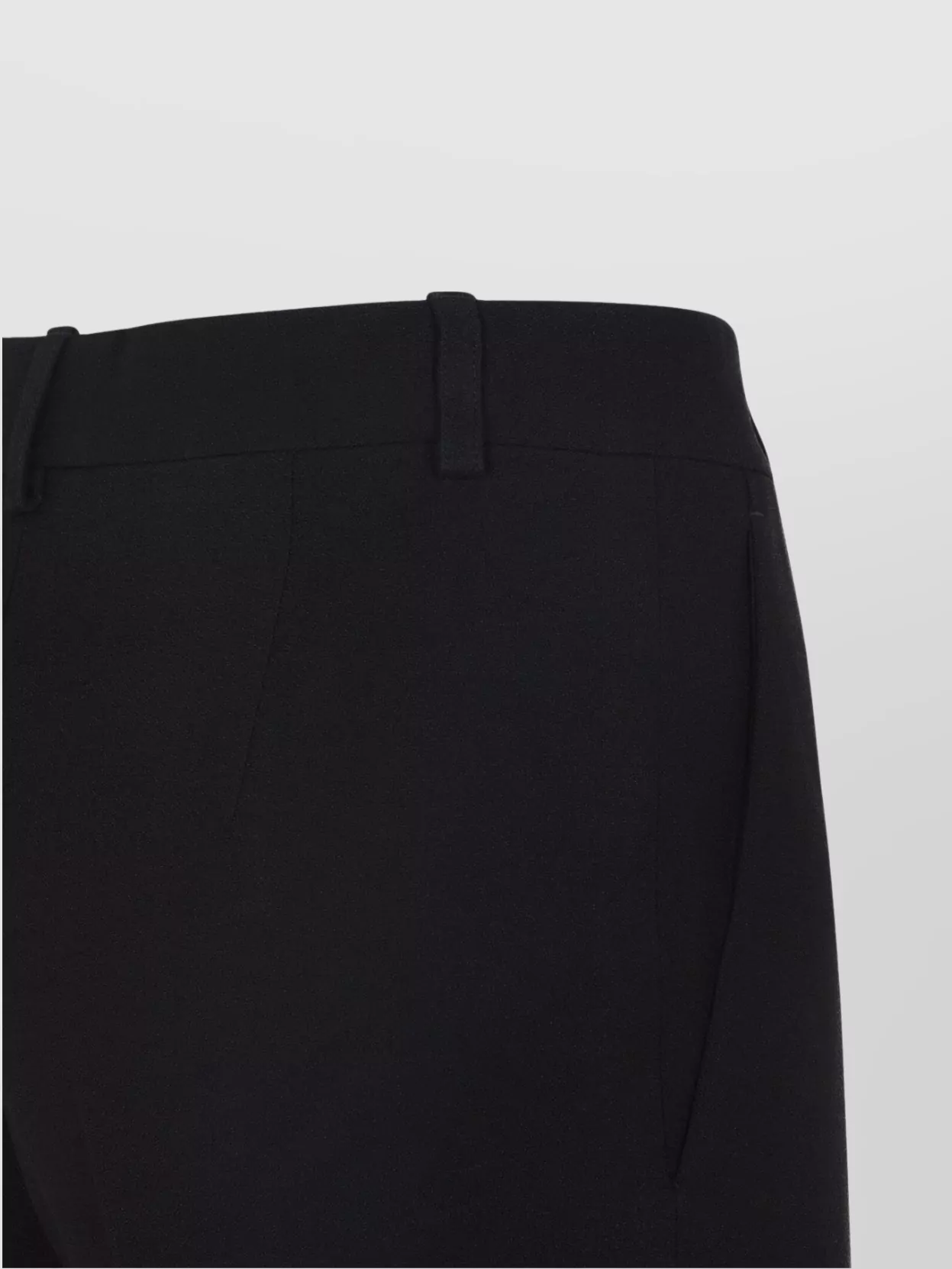 Balenciaga Black Pants With Belt Loops And Flared Leg In Viscose Woman In Black