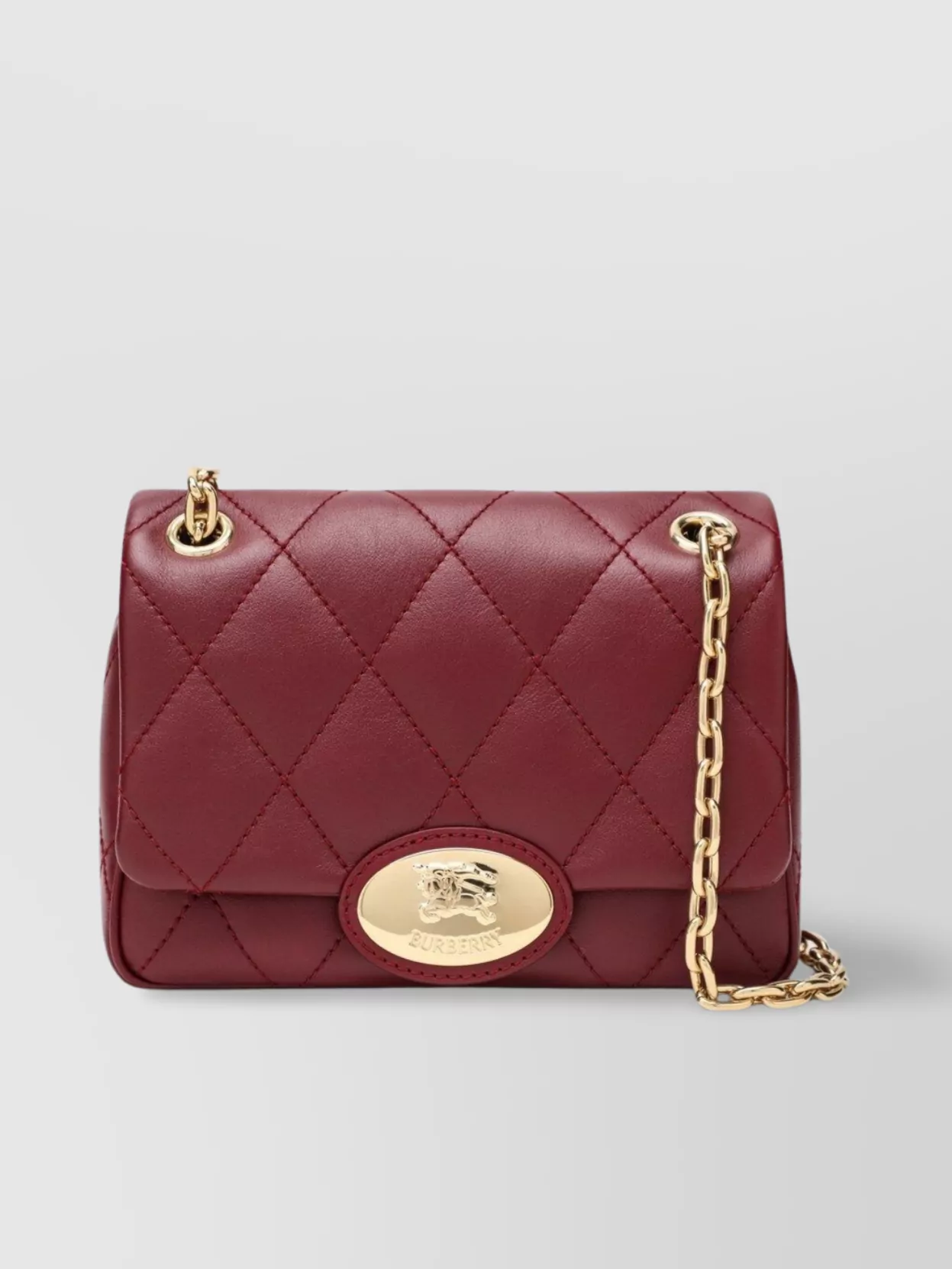 Burberry Medium Quilted Chain Strap Shoulder Bag