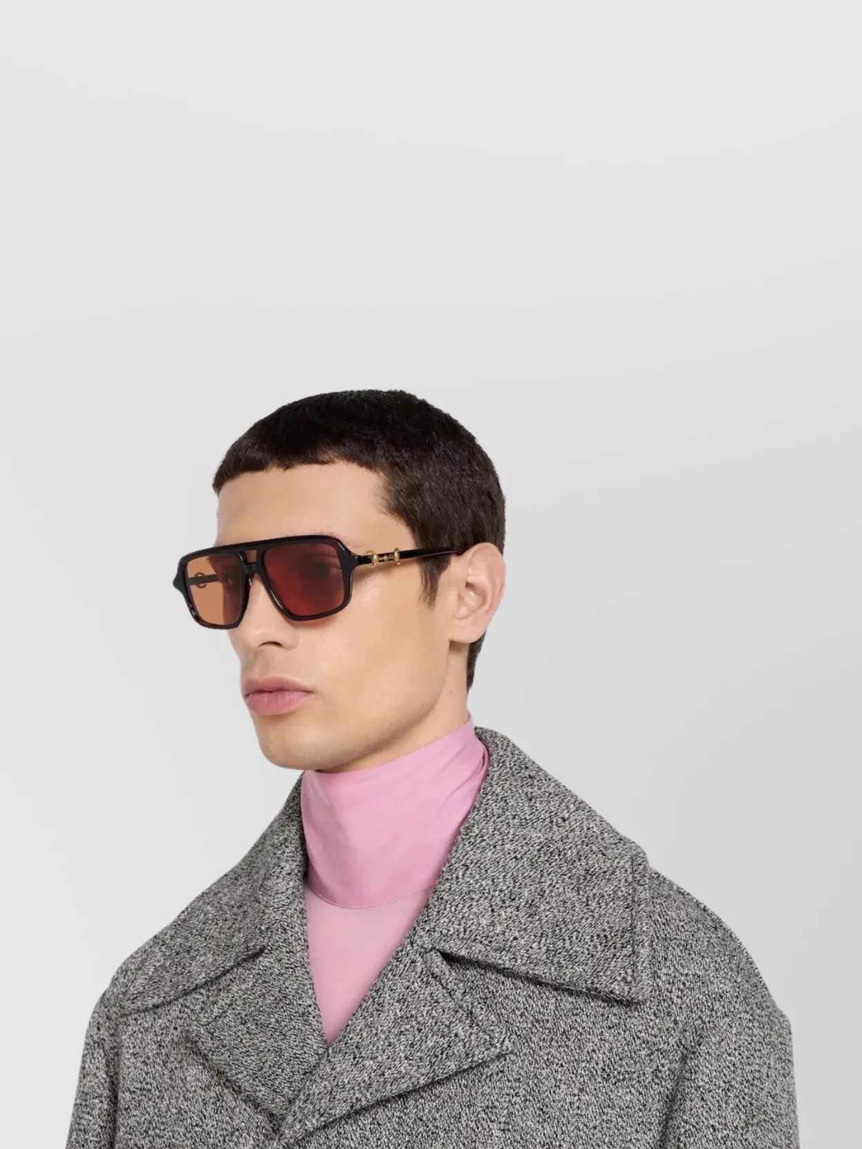 Gucci Navigator Frame Sunglasses Horsebit Detail