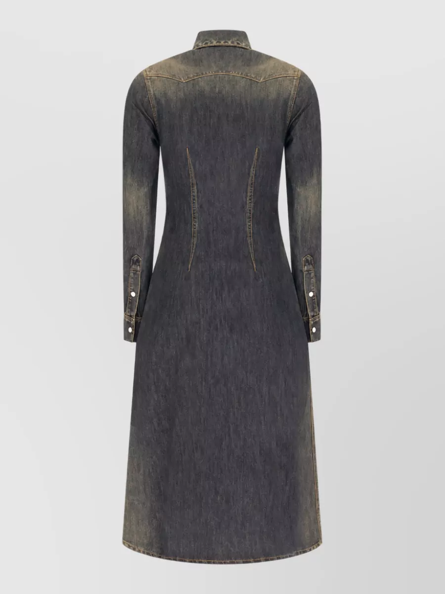 Fendi Denim Long Dress