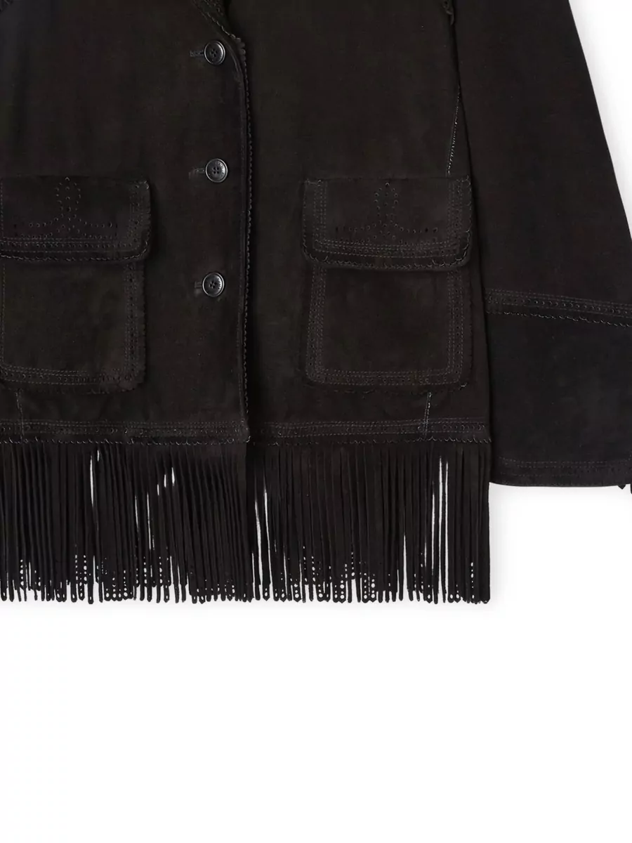 Ermanno Scervino Leather Single Breasted Coat