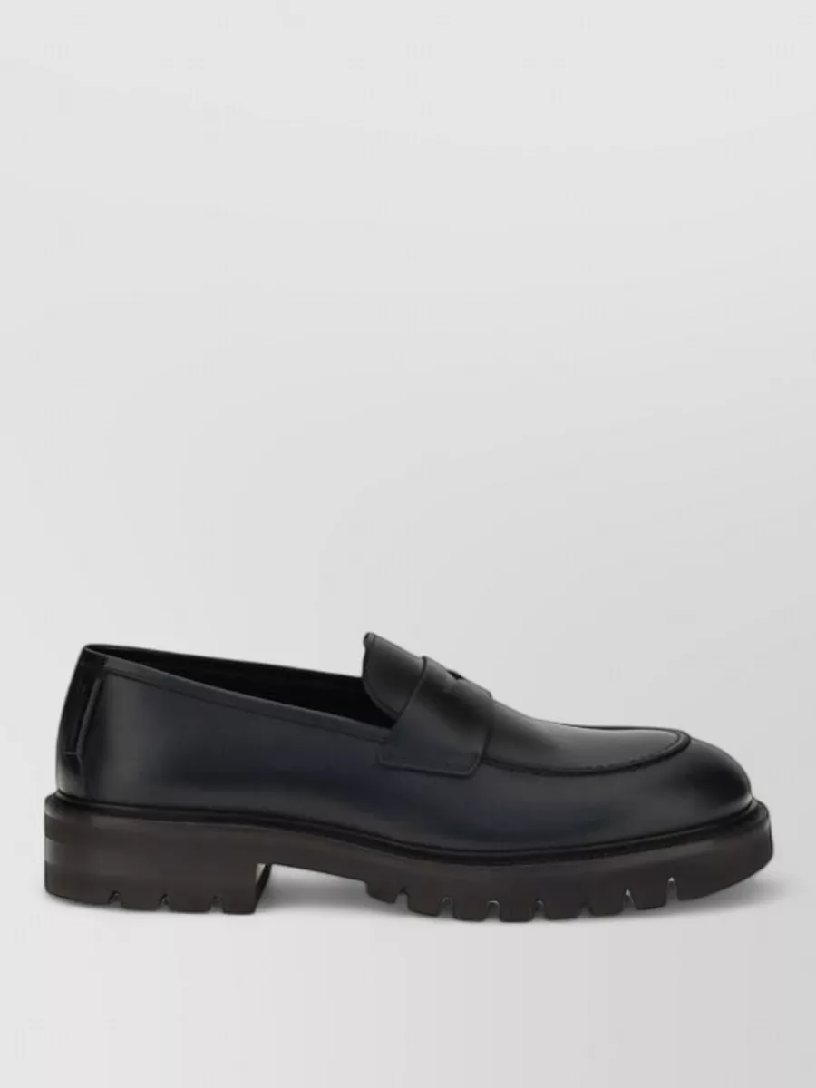 Ferragamo Leather Penny Loafers