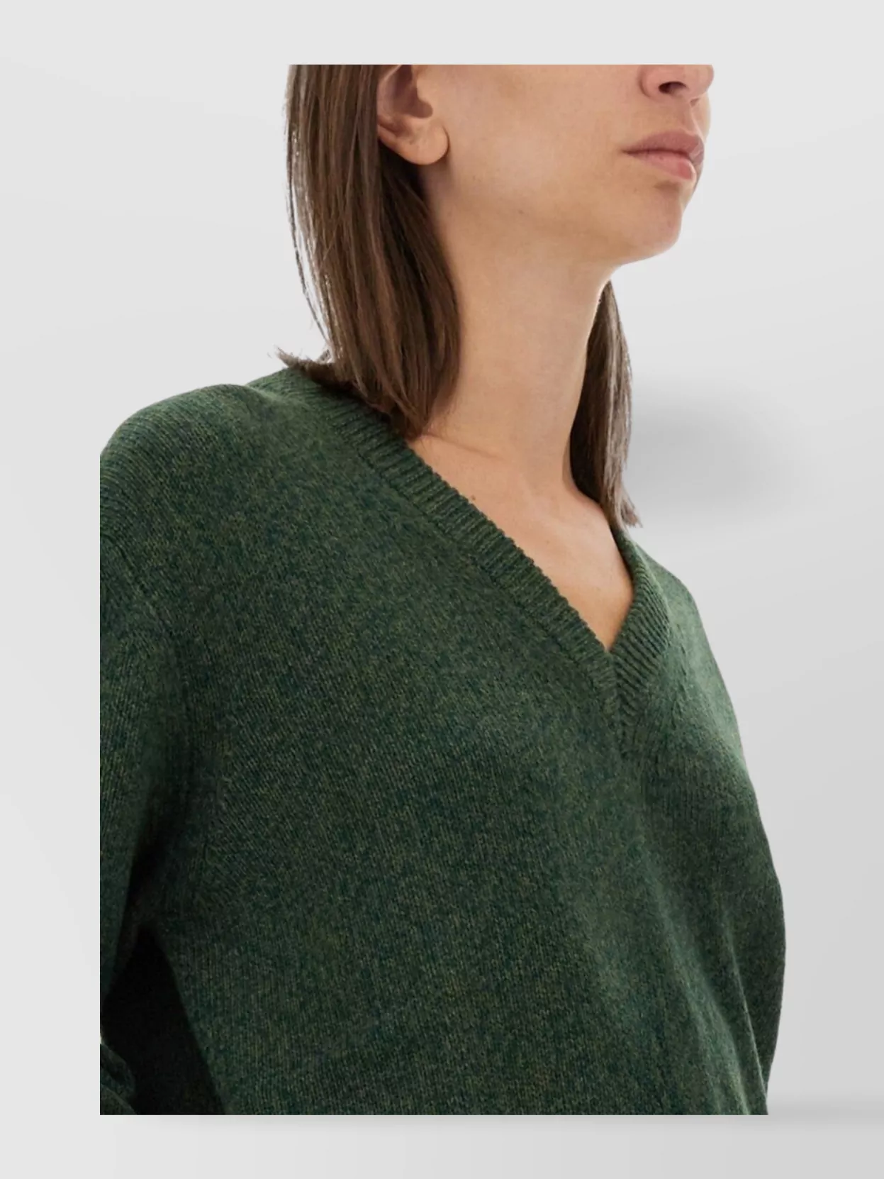 VICTORIA BECKHAM WOOL V-NECK KNITWEAR LONG SLEEVES