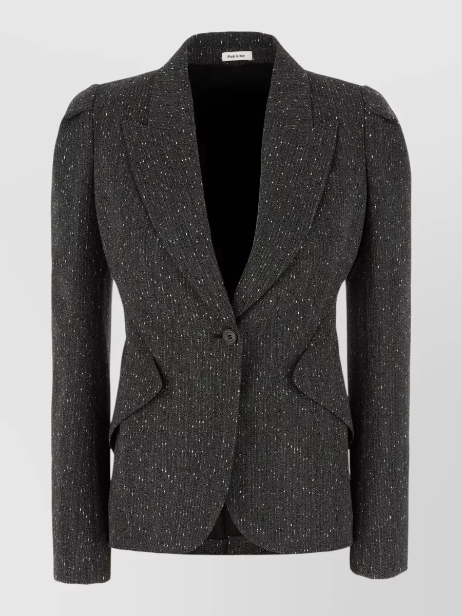 Alexander McQueen embroidered wool blazer