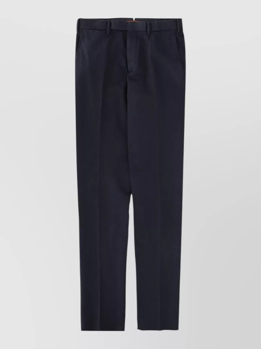 Zegna cotton linen tapered trousers
