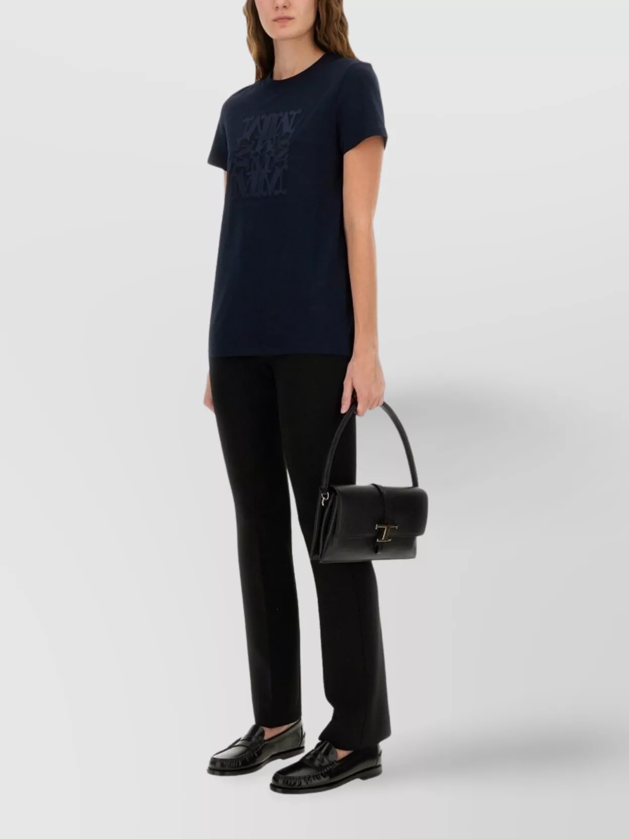 Max Mara Short Sleeve Crew Neck T-Shirt With Straight Hem