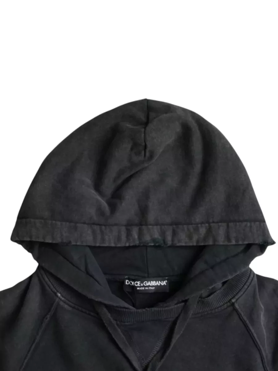 Dolce&Gabbana Cotton Cropped Short-Sleeve Hoodie