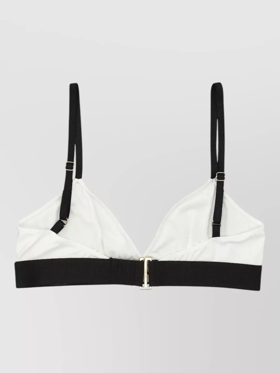 Tom Ford Bralette Logo Design Adjustable Straps Elastic Band