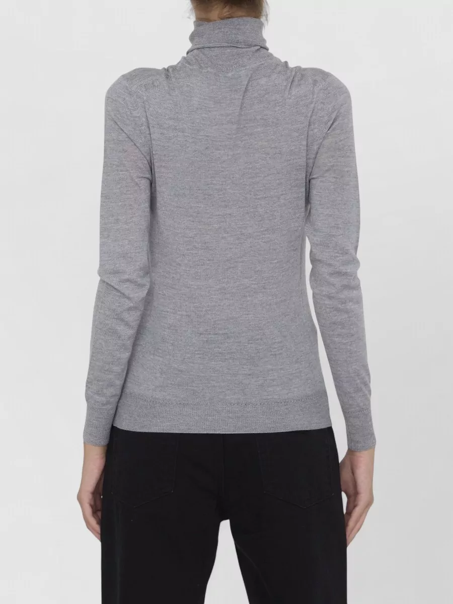 Saint Laurent Wool Turtleneck Sweater Relaxed Fit