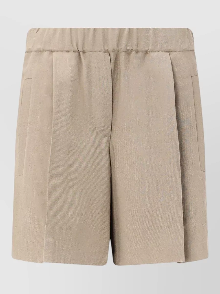 Brunello Cucinelli viscose linen bermuda shorts