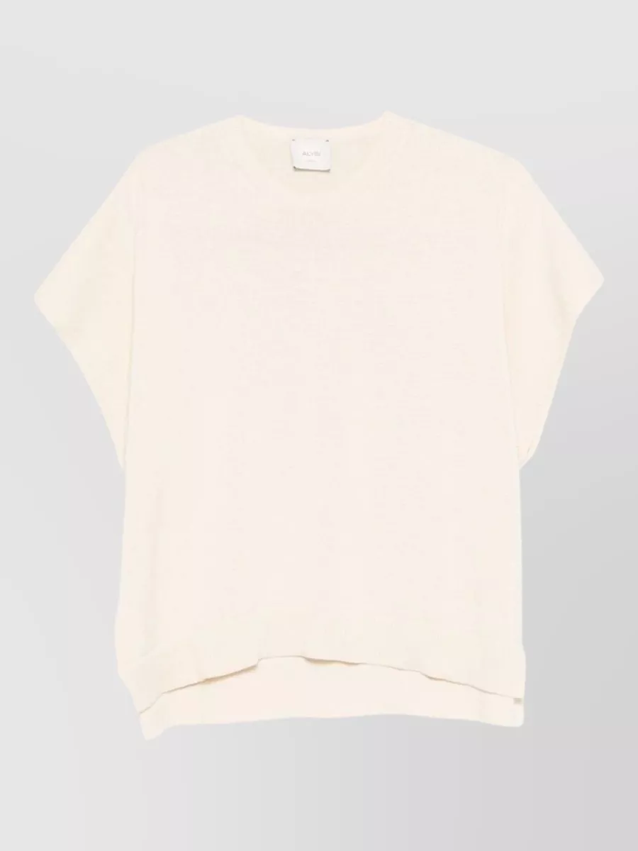 Alysi cotton crew neck short-sleeve t-shirt