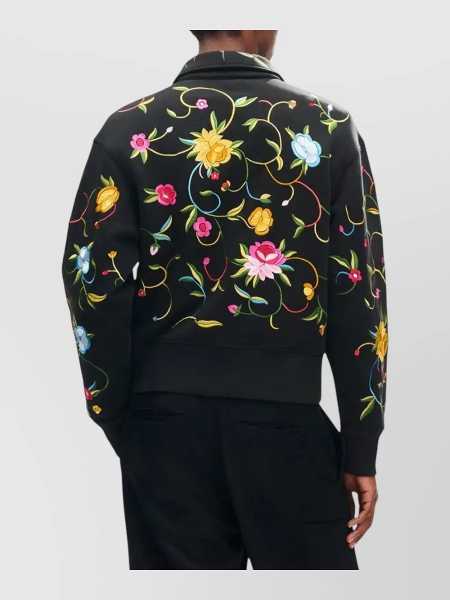 Kenzo Cotton Embroidered Half-Zip Sweatshirt