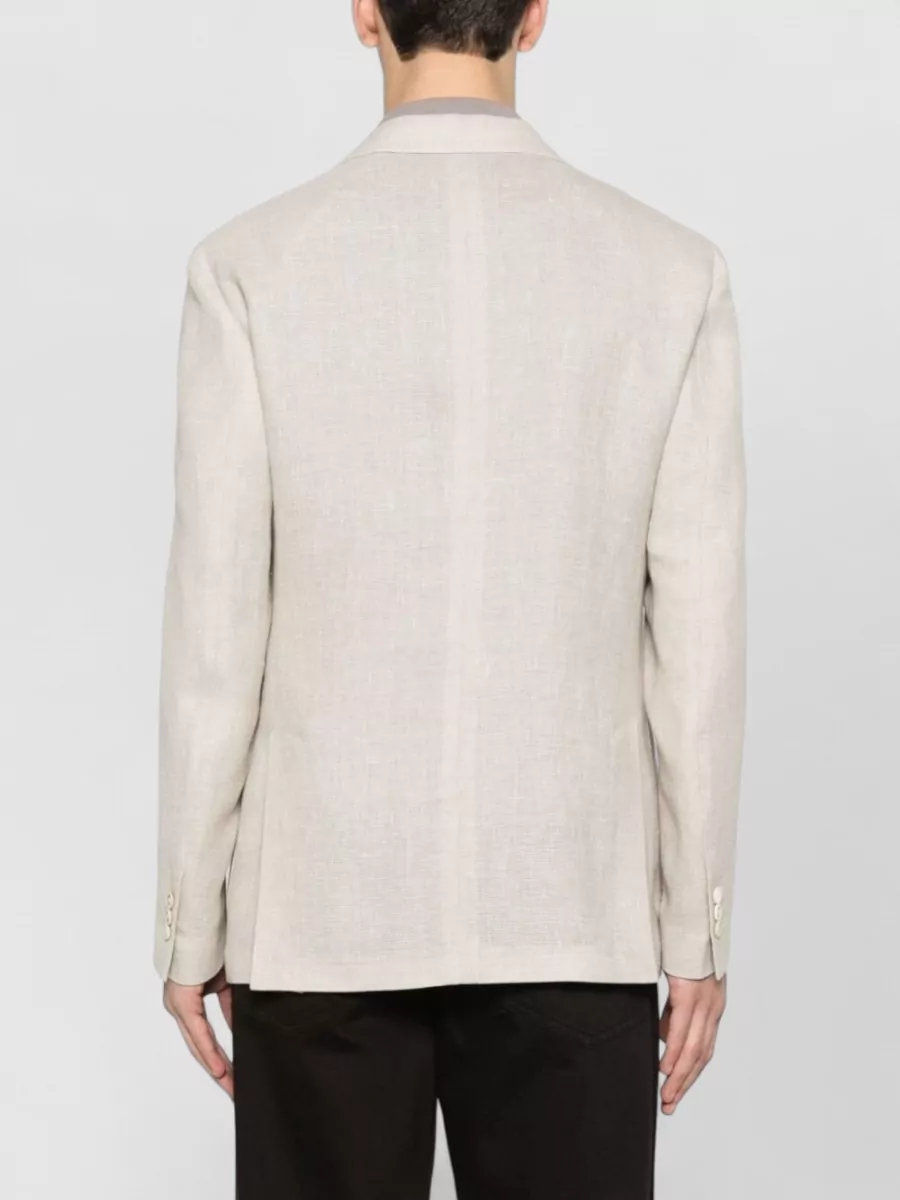 Lardini Single Breasted Blazer Flower Pin Detail