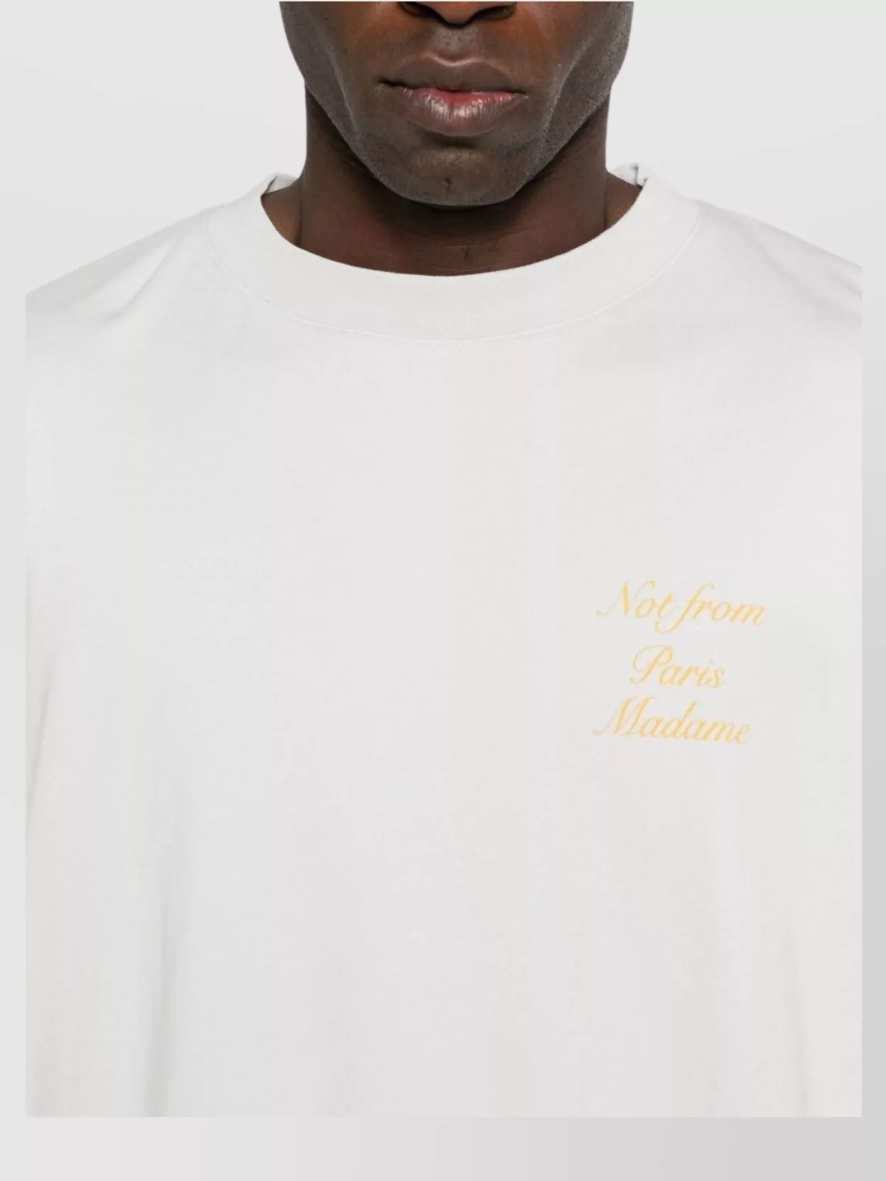 Drôle De Monsieur Logo T-Shirt With Embroidered And Printed Text