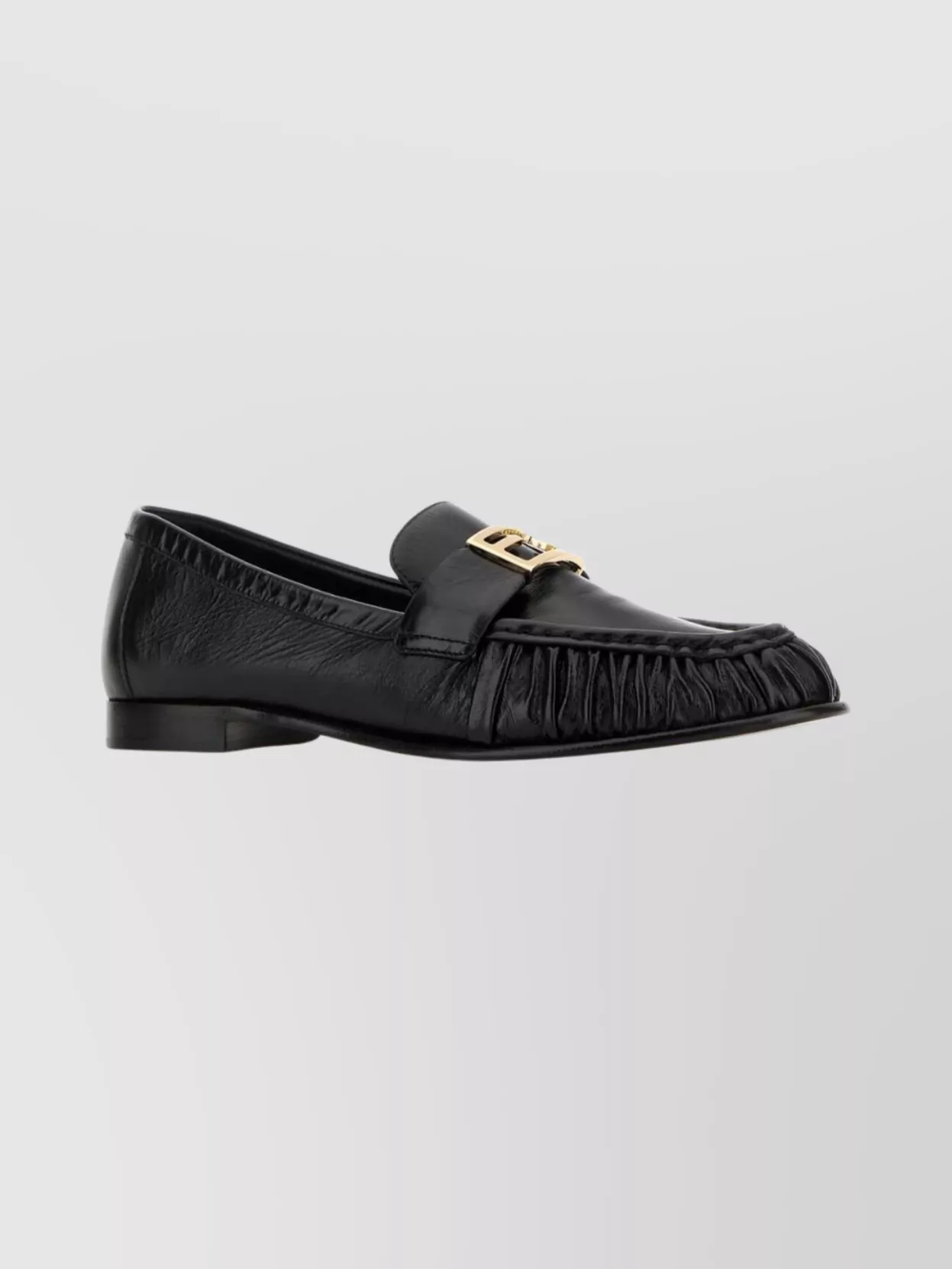 Fendi Nappa Leather Baguette Loafers Fringe Detail In Multi