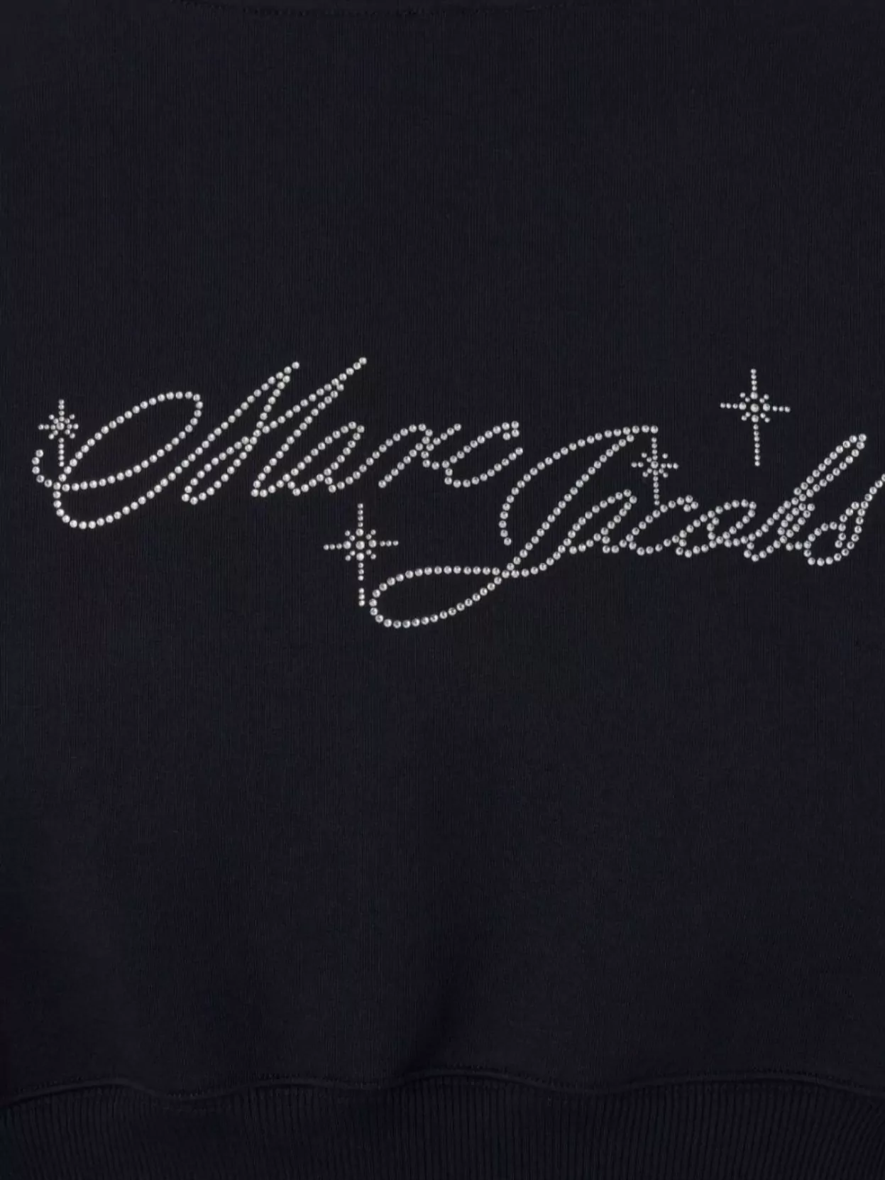 Marc Jacobs Cropped Cotton Hoodie Drawstring Hood