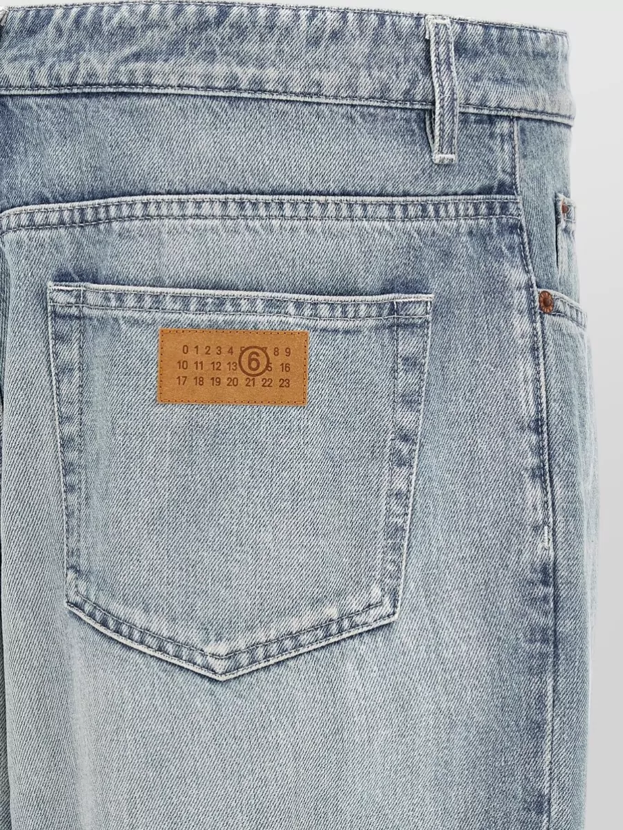 Mm6 Maison Margiela Denim Straight-Leg Jeans