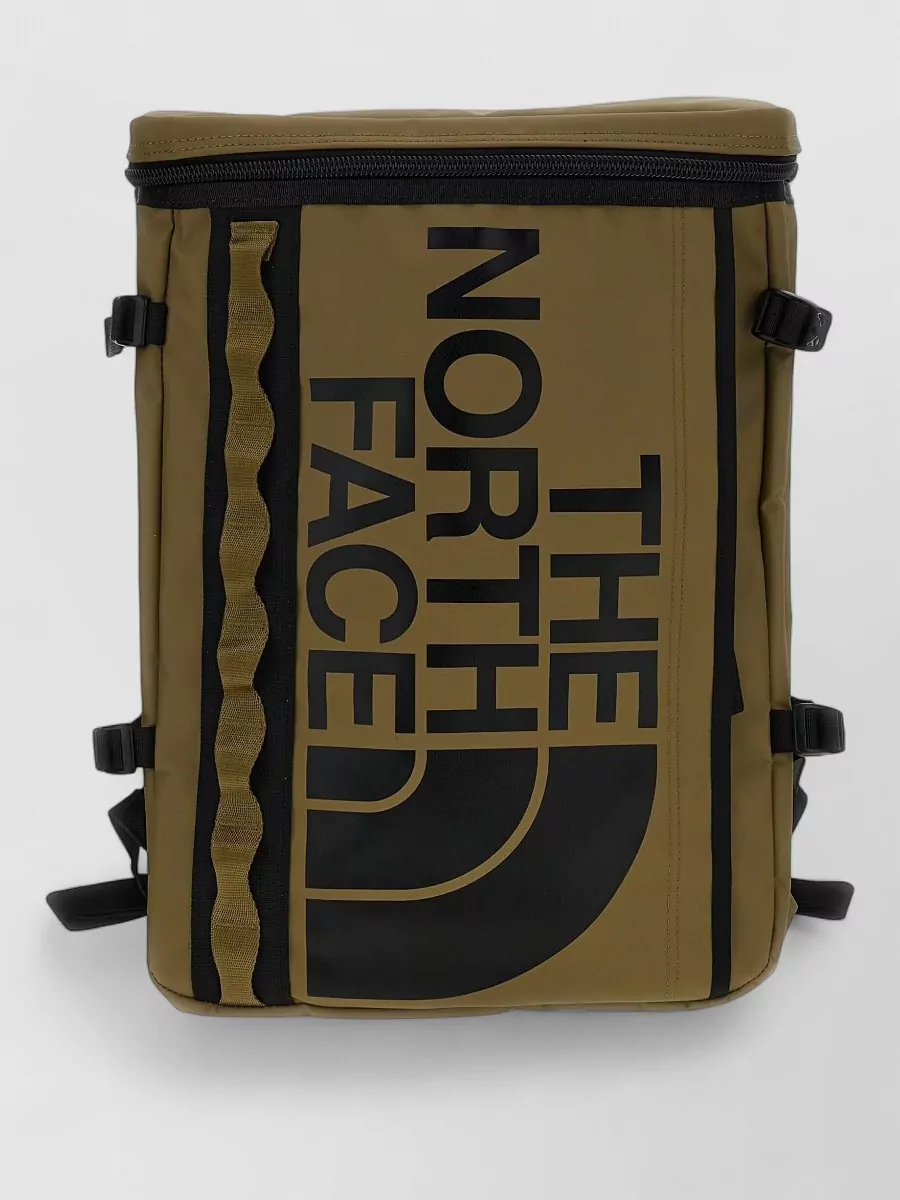 The North Face Backpack with front zip pocket and bungee cord