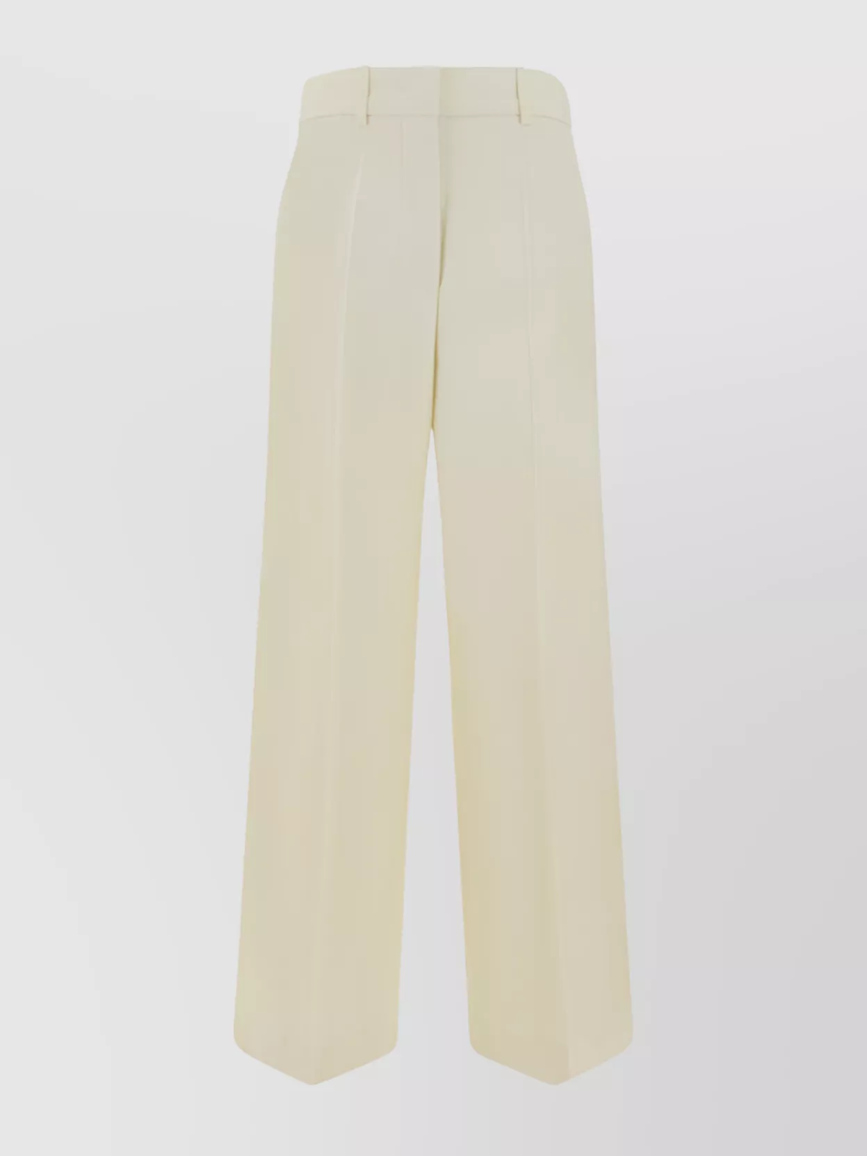 Jil Sander Trousers With Monochrome Pattern And Wide-leg Style In White