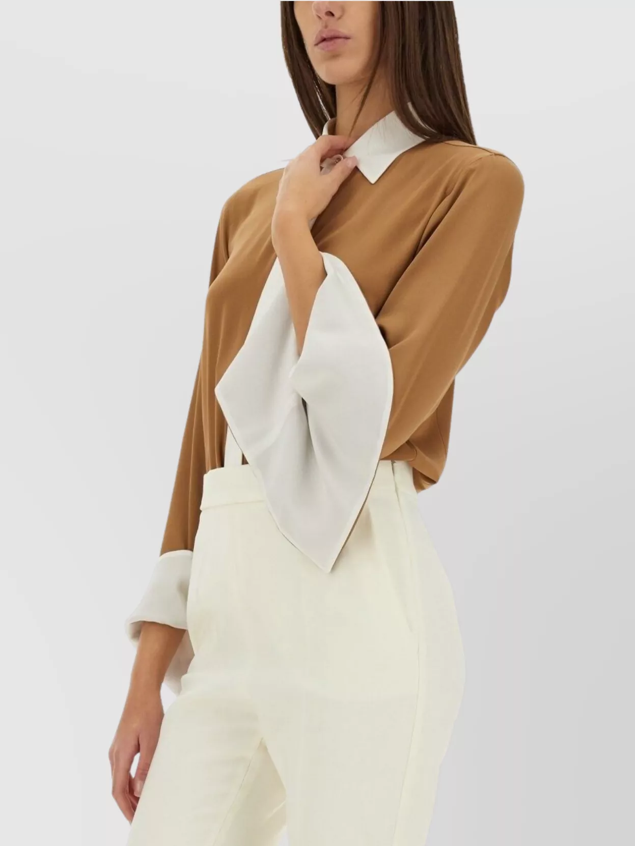 Max Mara Two Tone Long Sleeve Shirt
