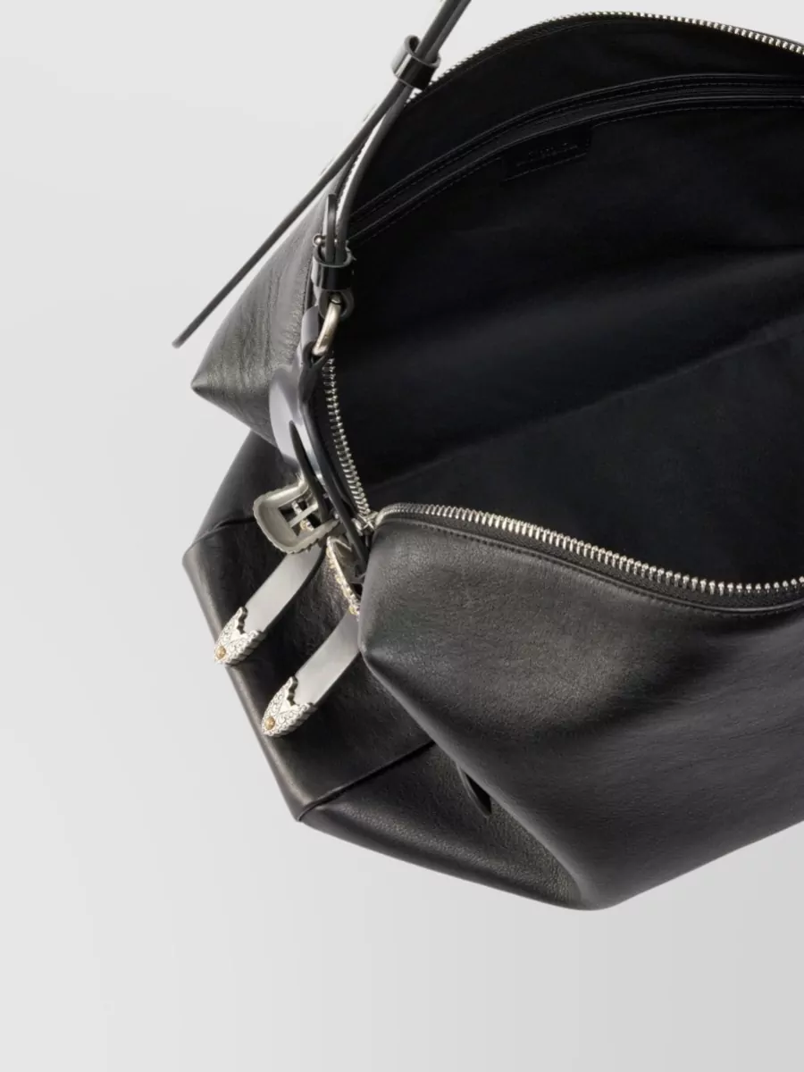Pinko Large Leather Travel Bag