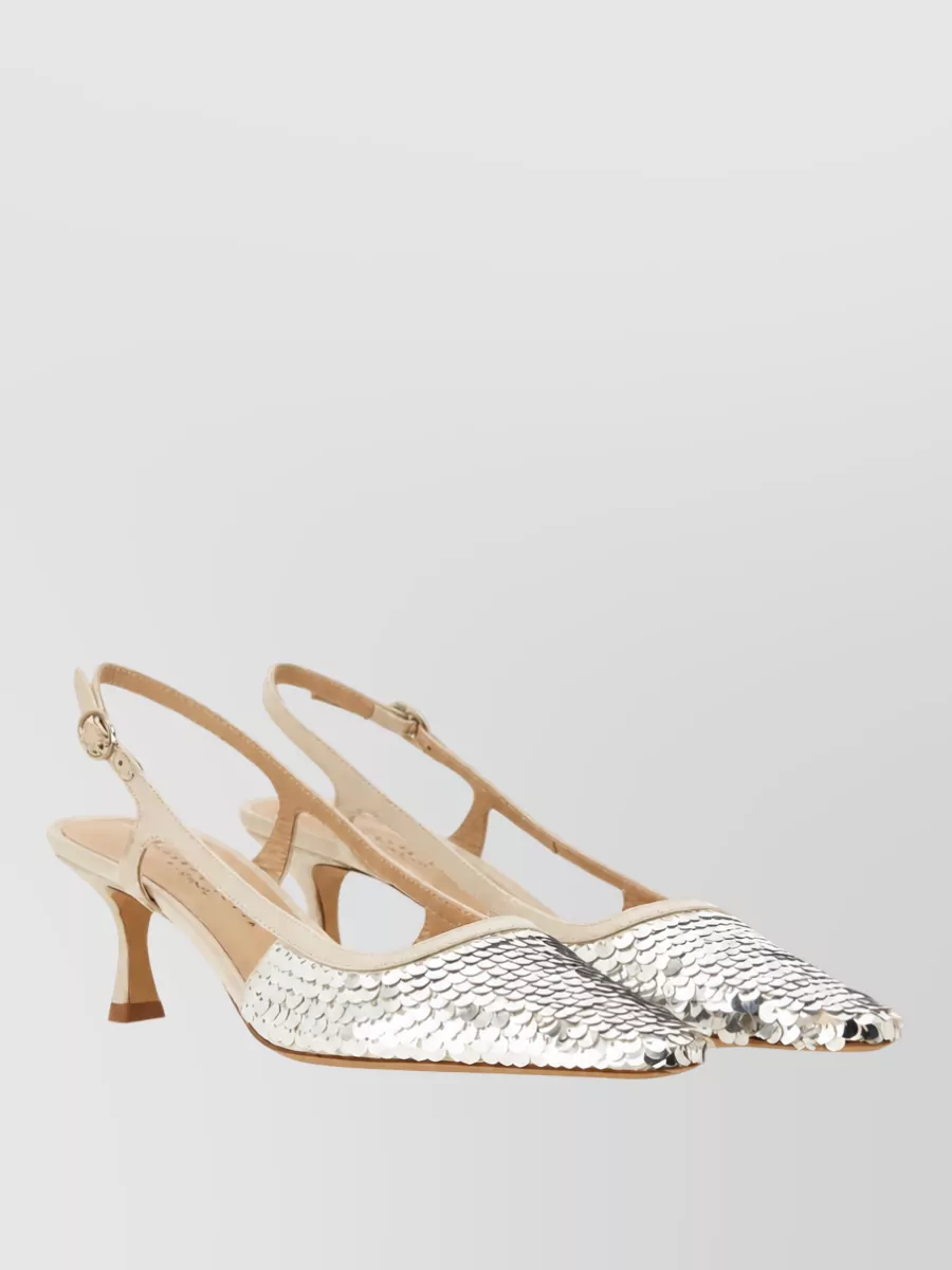 Roberto Festa Silk Slingback Mules