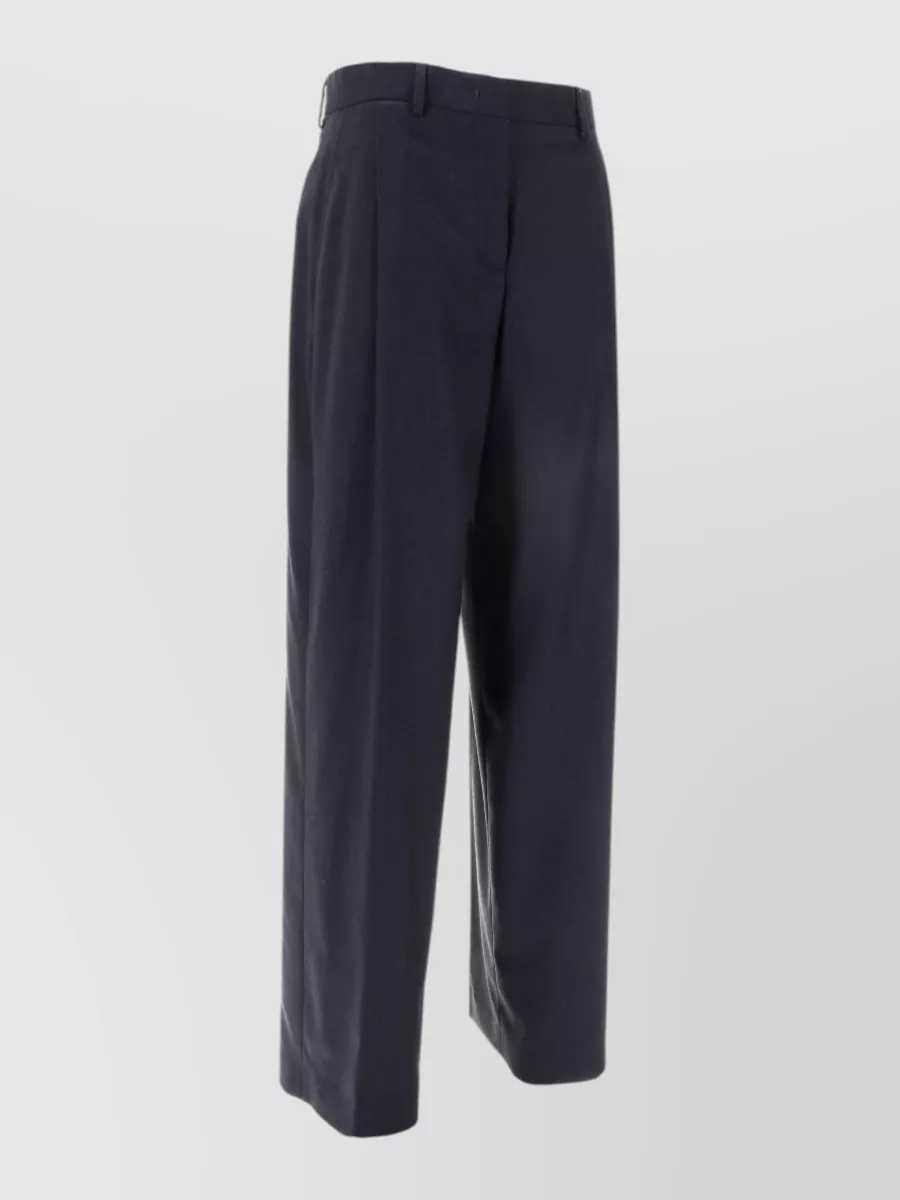 Paul Smith Womens Tailored Trousers Belt Loops Pockets In Blue