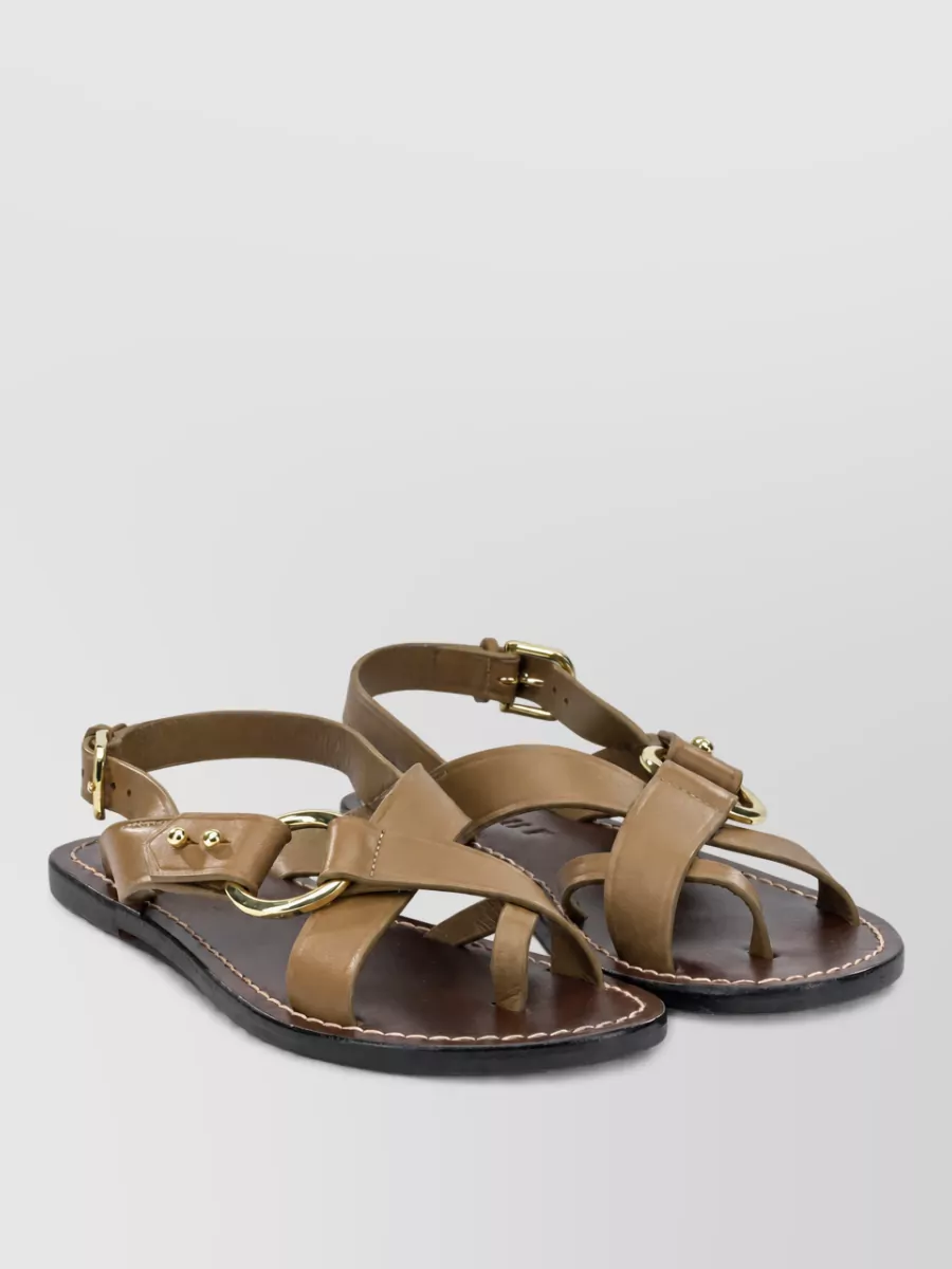 Soeur leather florence slides