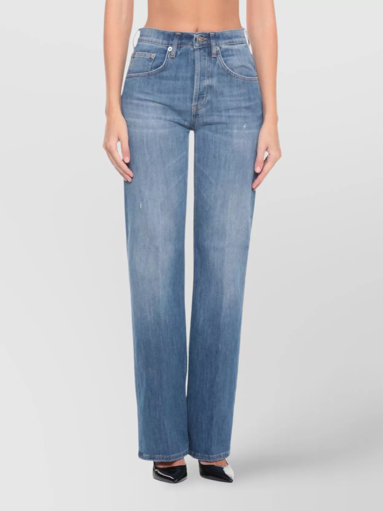 Dondup Women's Straight Cut Denim Trousers