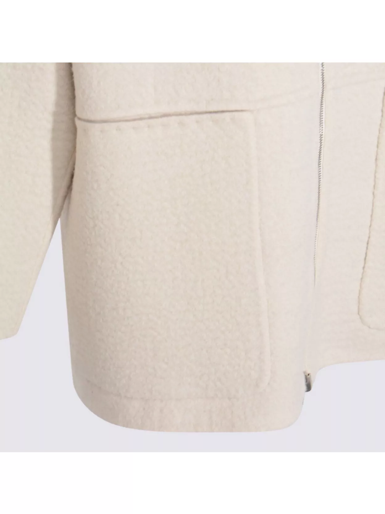 Malo Long Knitwear Crewneck With Hood And Pockets In Brown