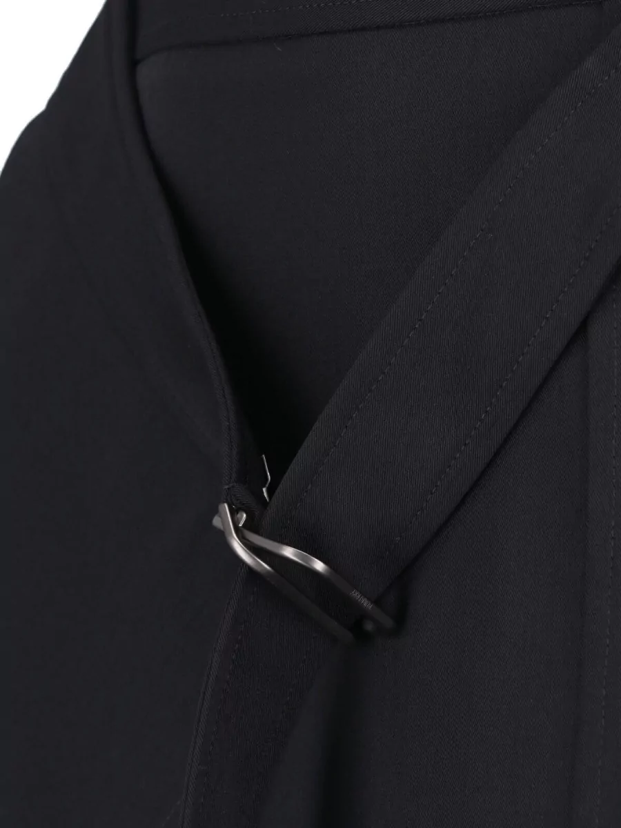 Burberry Wool Twill High-Rise Midi A-Line Skirt