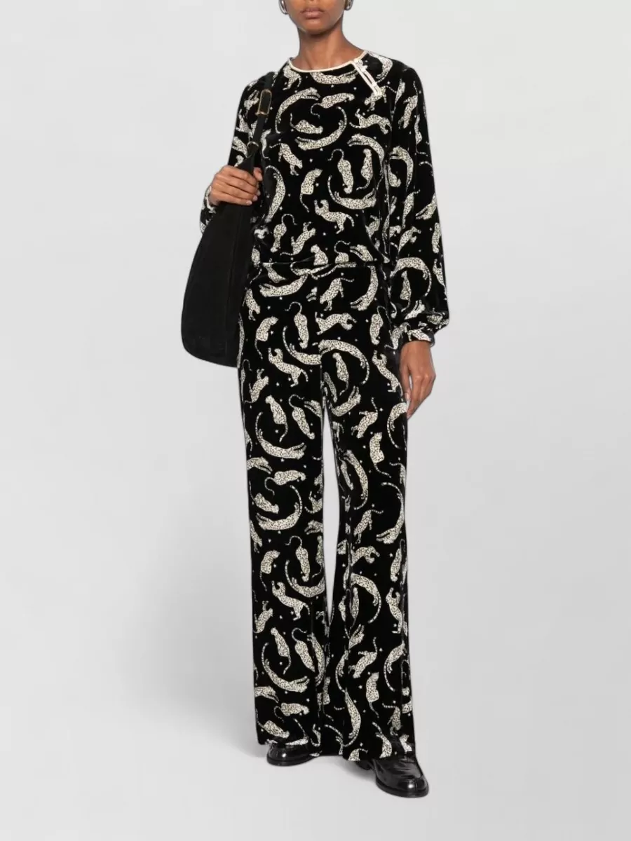 Forte Forte Silk Leopard-Print Wide-Leg Pyjama Bottoms