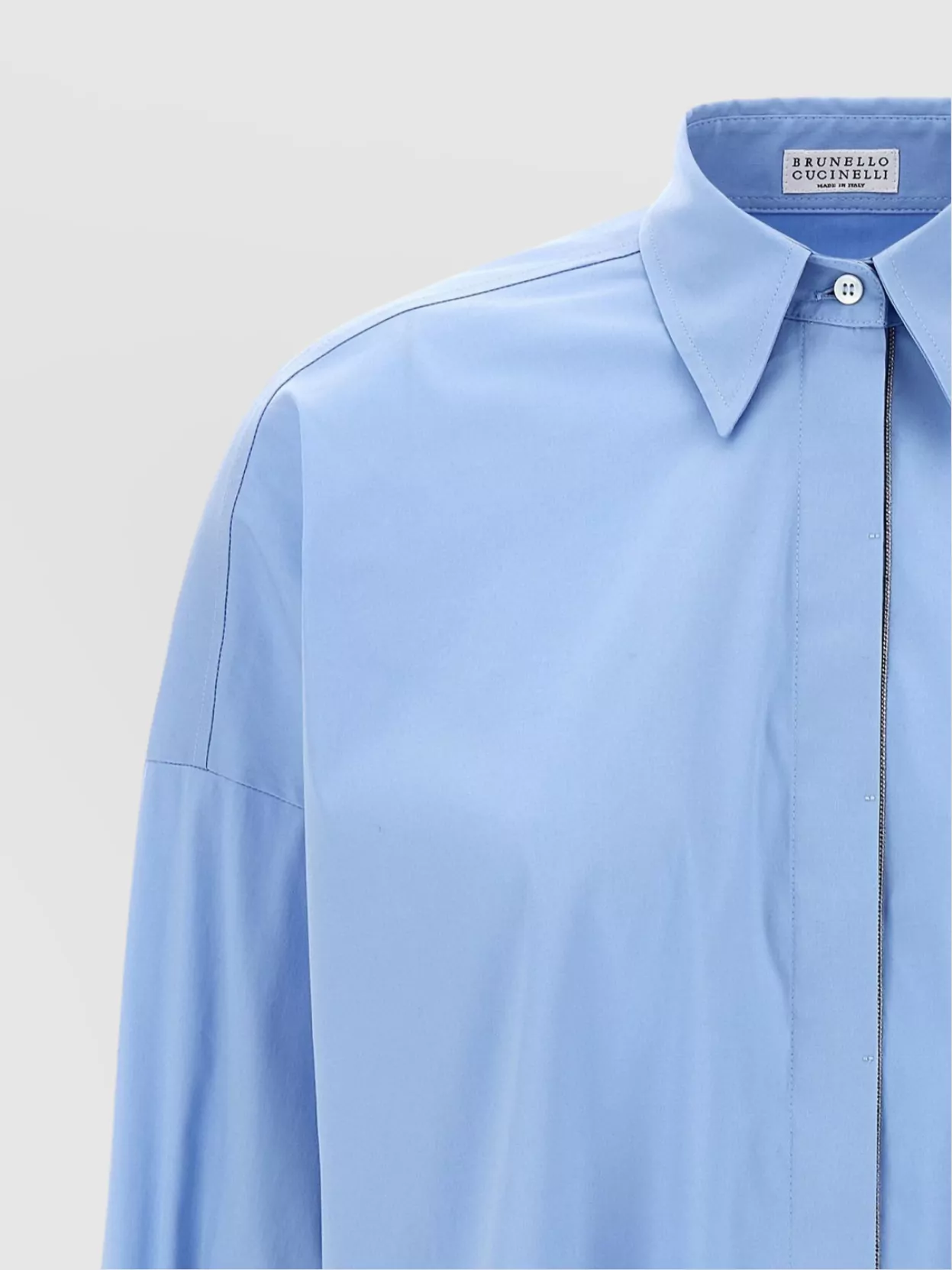 Brunello Cucinelli Poplin Shirt Rolled Cuffs