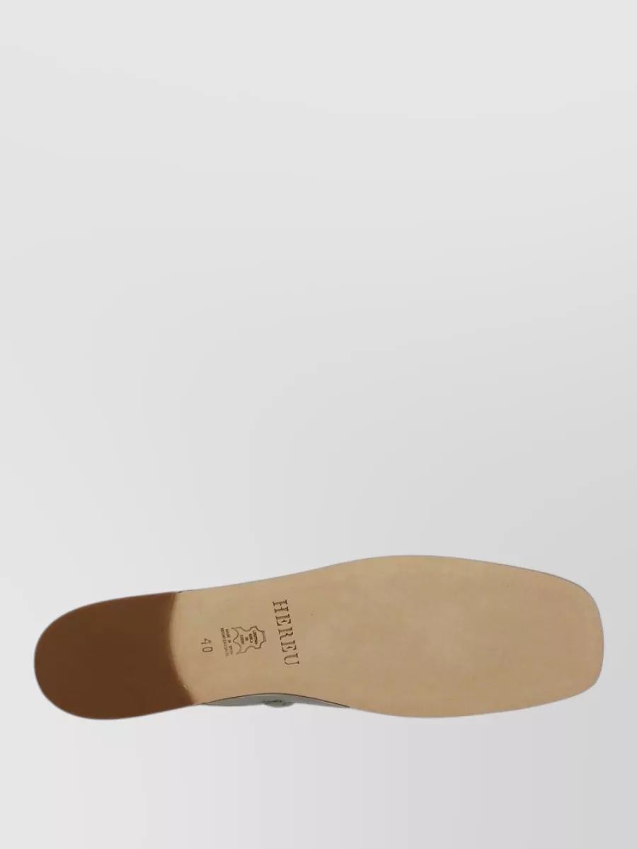 Hereu Leather Mary Jane Ballerina Shoes