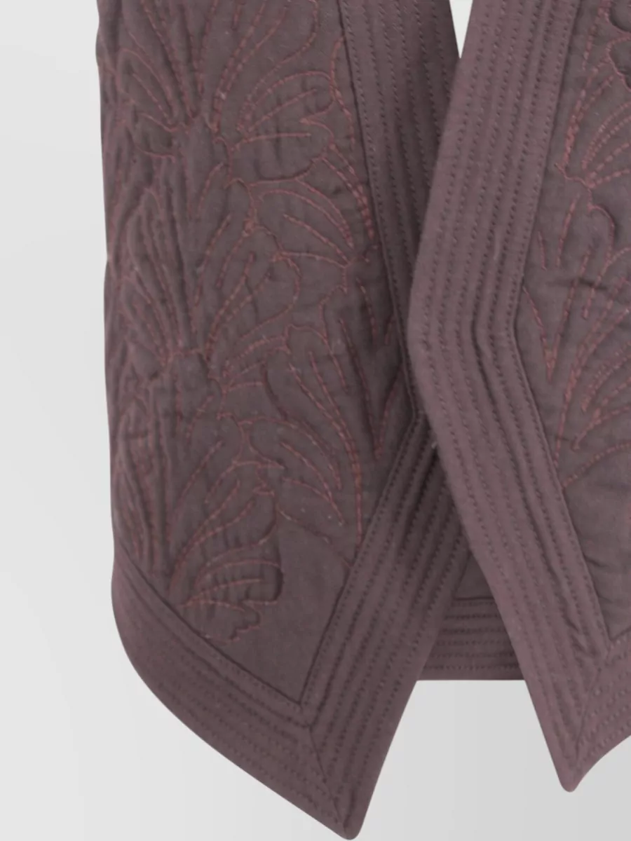 Alberta Ferretti Quilted Halterneck Gilet