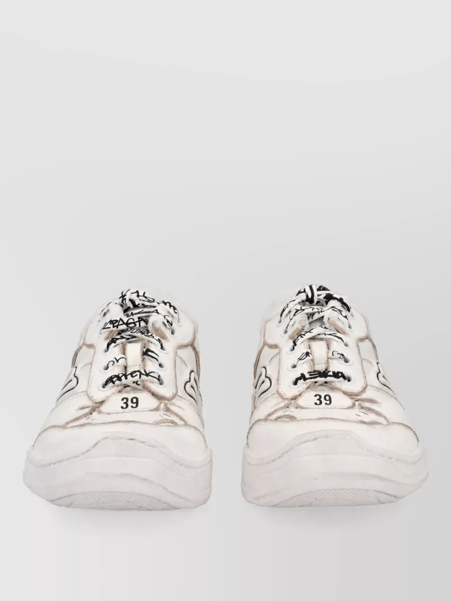 Balenciaga Leather Low-Top Sneakers