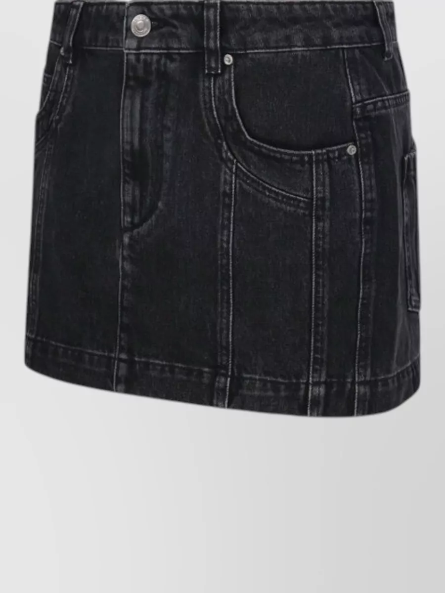 Isabel Marant Etoile Cotton Fitted Mini Skirt