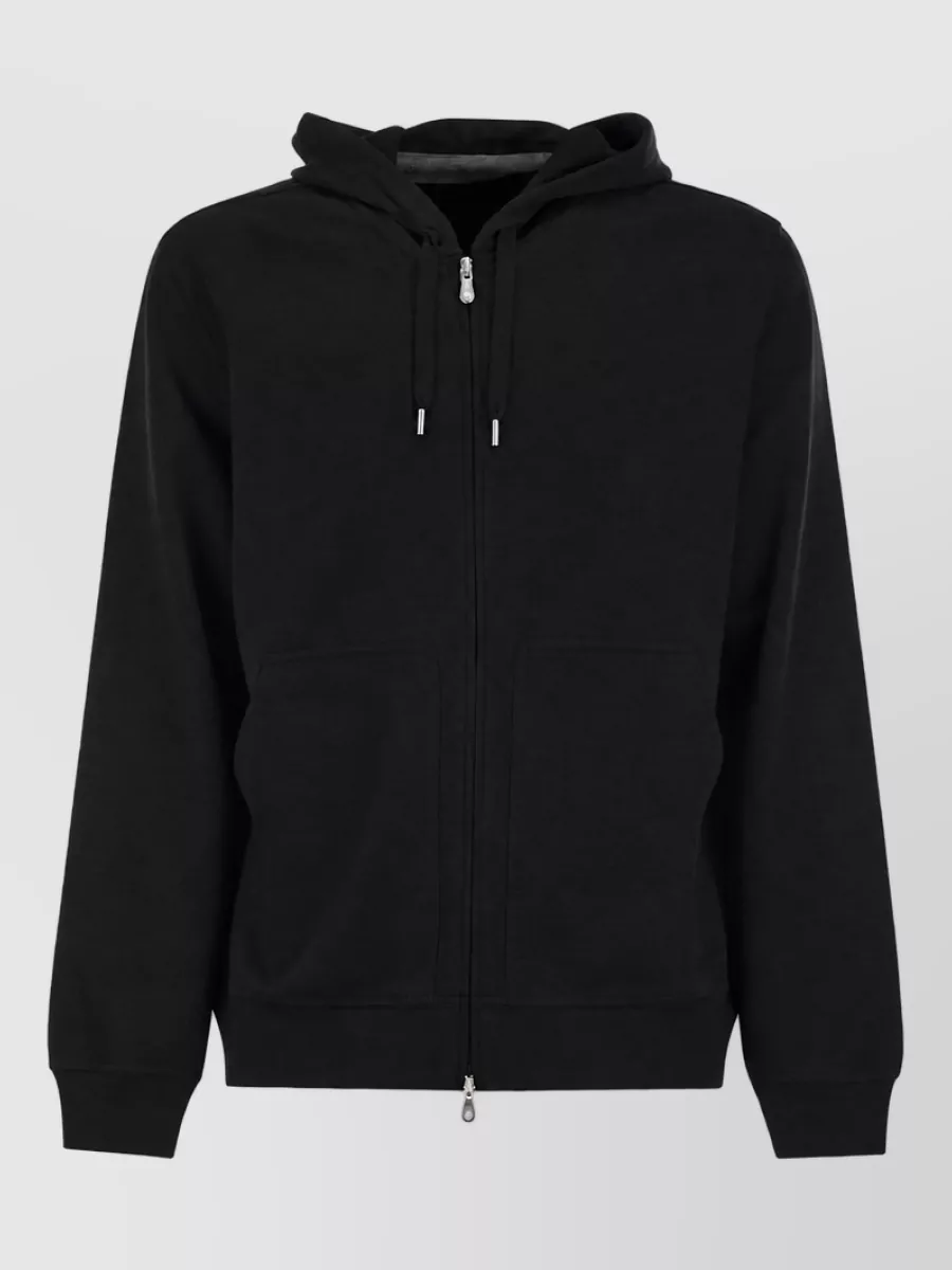 Brunello Cucinelli cotton hooded zip sweatshirt