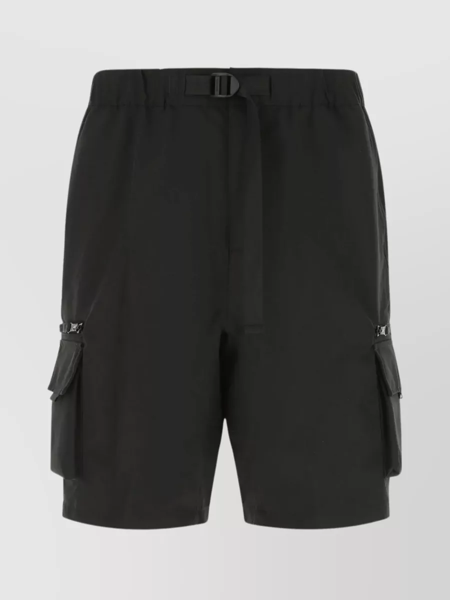 Shop Carhartt Elastic Waistband Polyester Elmwood Shorts In Black
