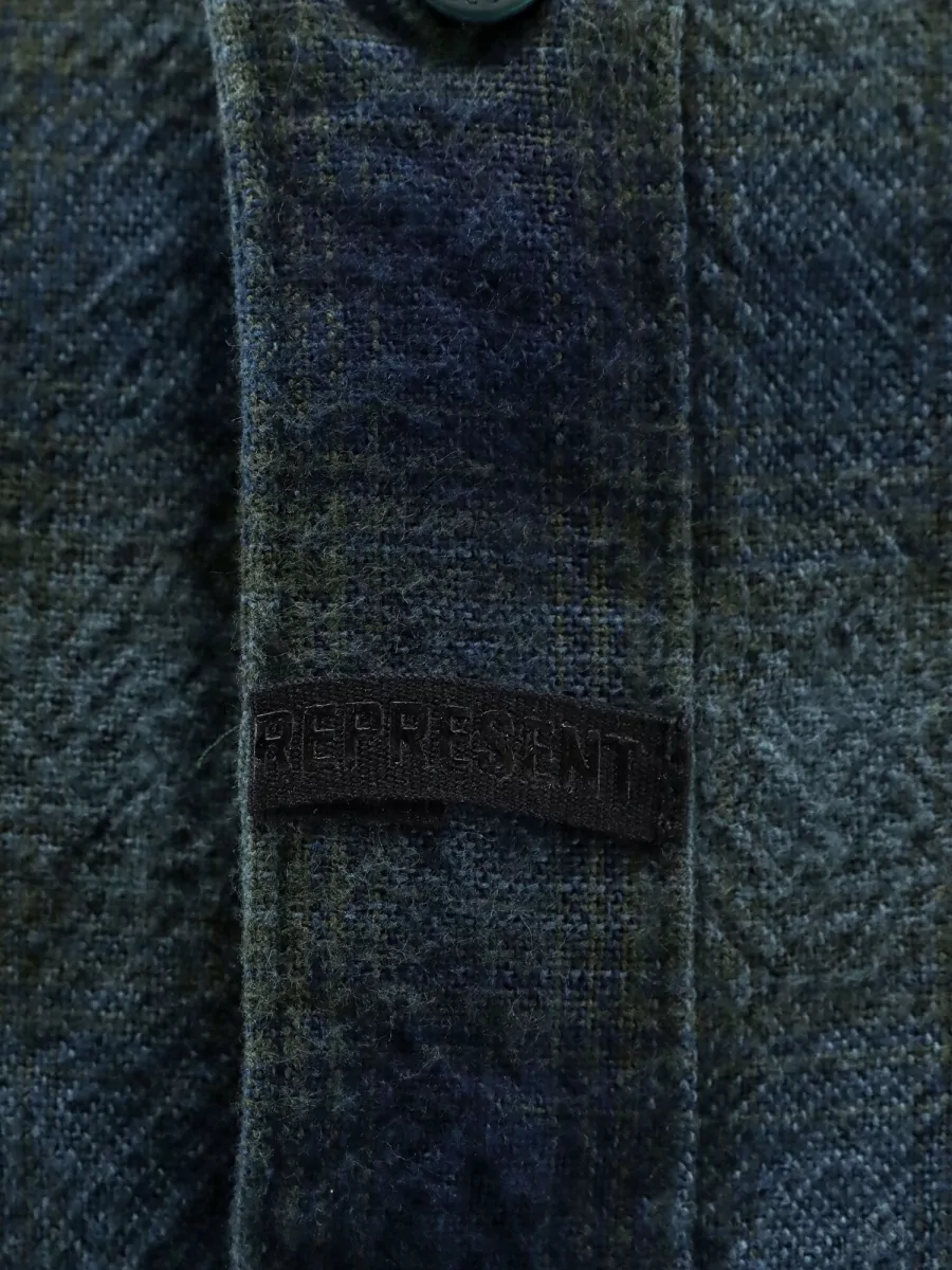 Represent Checked Cotton Flannel Shirt